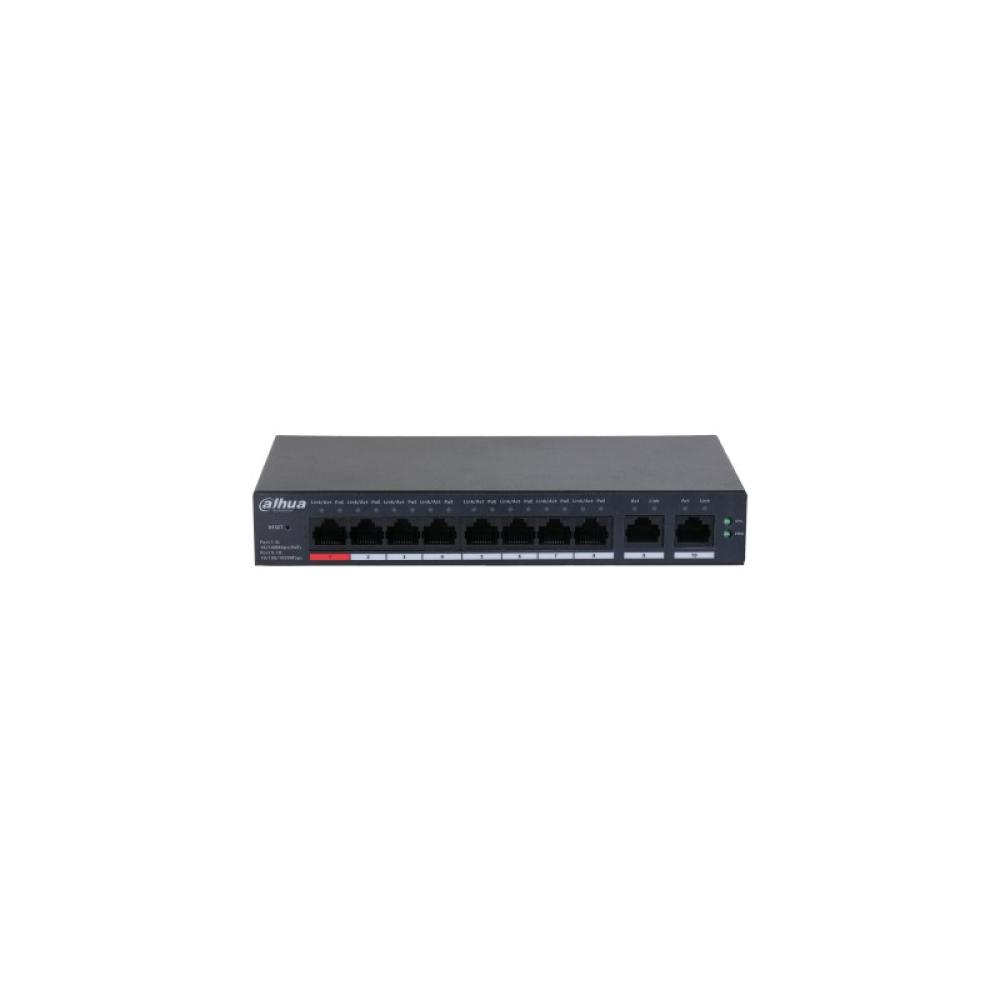 Dahua Technology - DH-CS4010-8ET-110 switch Gestionado L2 Fast Ethernet (10/100) Energía sobre Ethernet (PoE) Negro