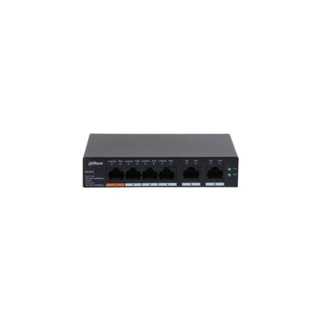 Dahua Technology - DH-CS4006-4GT-60 switch Gestionado L2 Gigabit Ethernet (10/100/1000) Energía sobre Ethernet (PoE) Negro