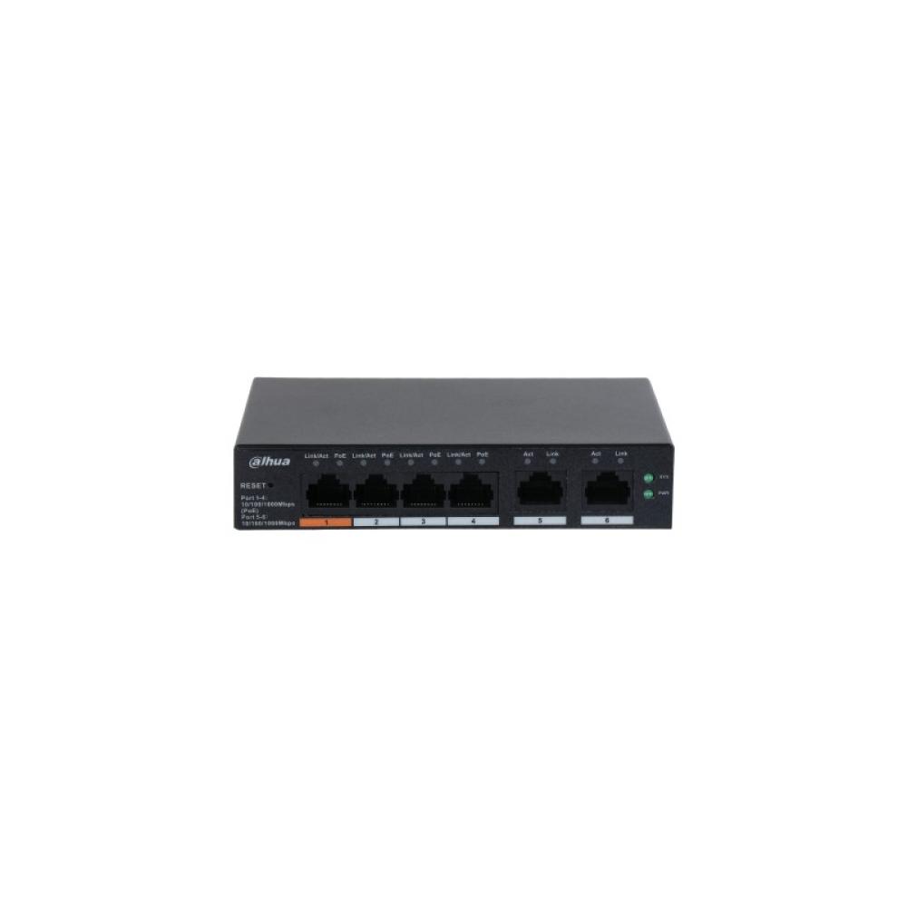 Dahua Technology - DH-CS4006-4GT-60 switch Gestionado L2 Gigabit Ethernet (10/100/1000) Energía sobre Ethernet (PoE) Negro