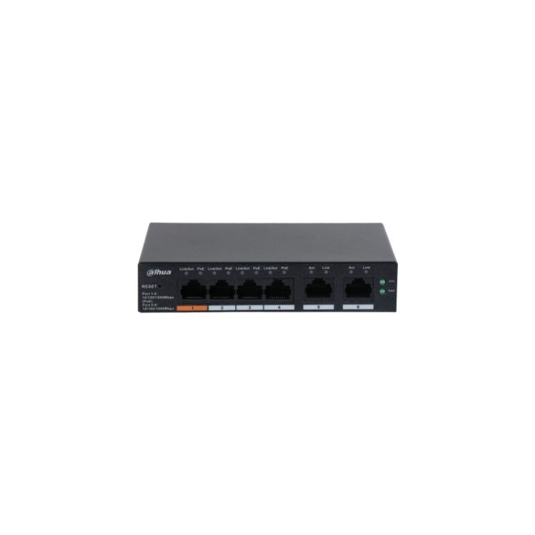 Dahua Technology - DH-CS4006-4GT-60 switch Gestionado L2 Gigabit Ethernet (10/100/1000) Energía sobre Ethernet (PoE) Negro