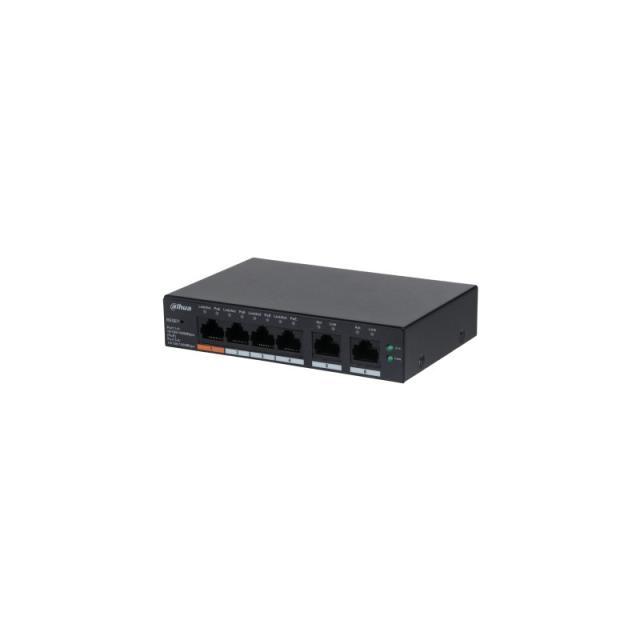 Dahua Technology - DH-CS4006-4GT-60 switch Gestionado L2 Gigabit Ethernet (10/100/1000) Energía sobre Ethernet (PoE) Negro