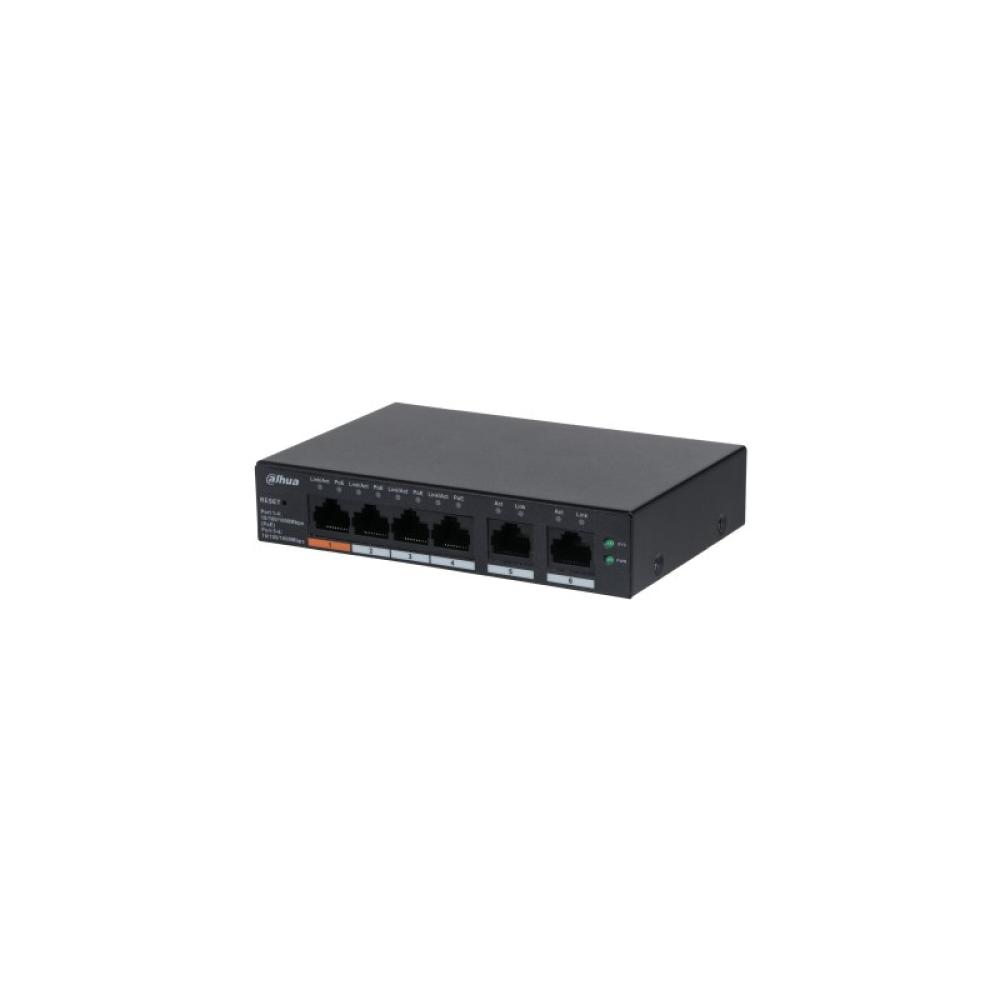 Dahua Technology - DH-CS4006-4GT-60 switch Gestionado L2 Gigabit Ethernet (10/100/1000) Energía sobre Ethernet (PoE) Negro
