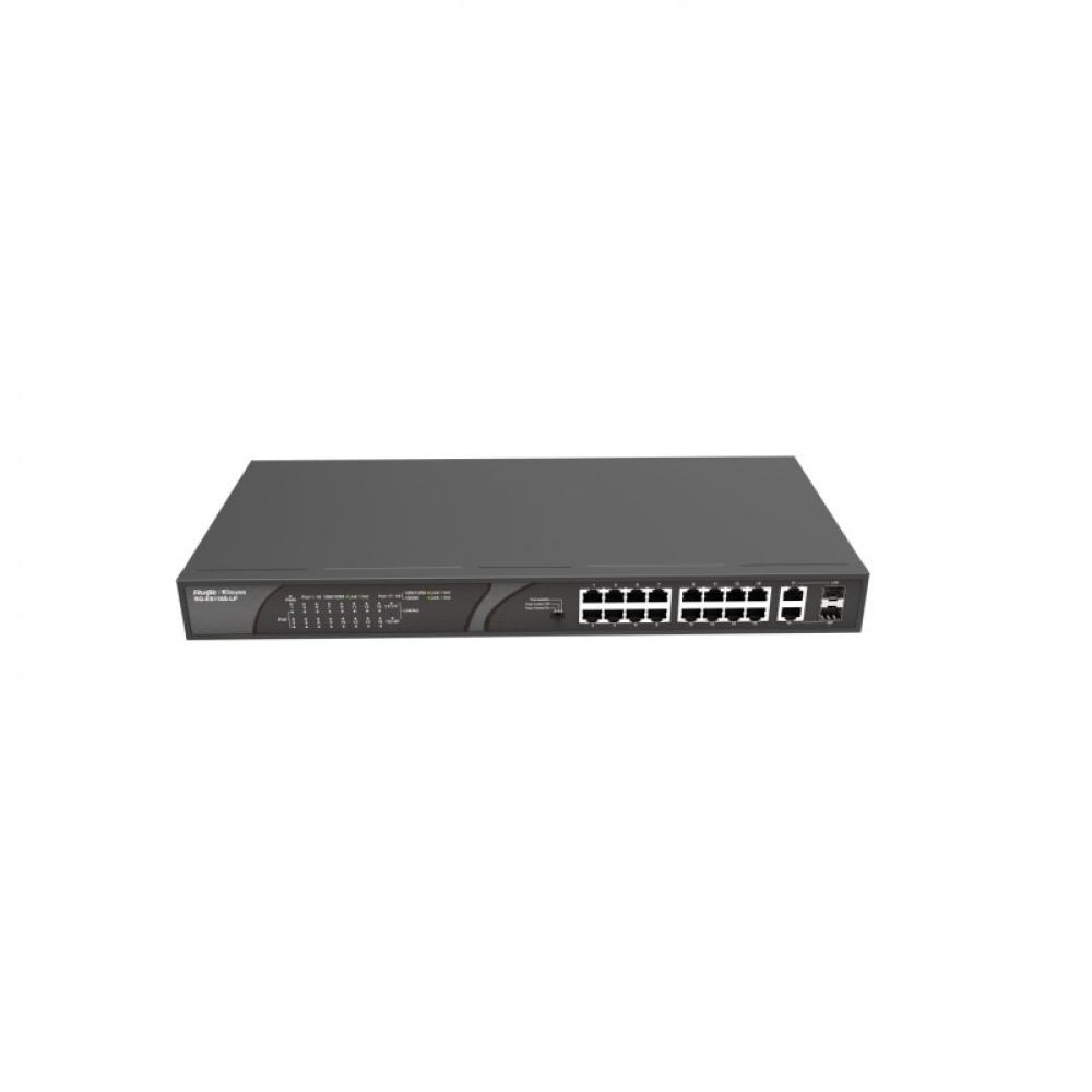 Ruijie Networks - RG-ES118S-LP switch No administrado Fast Ethernet (10/100) Energía sobre Ethernet (PoE) Negro