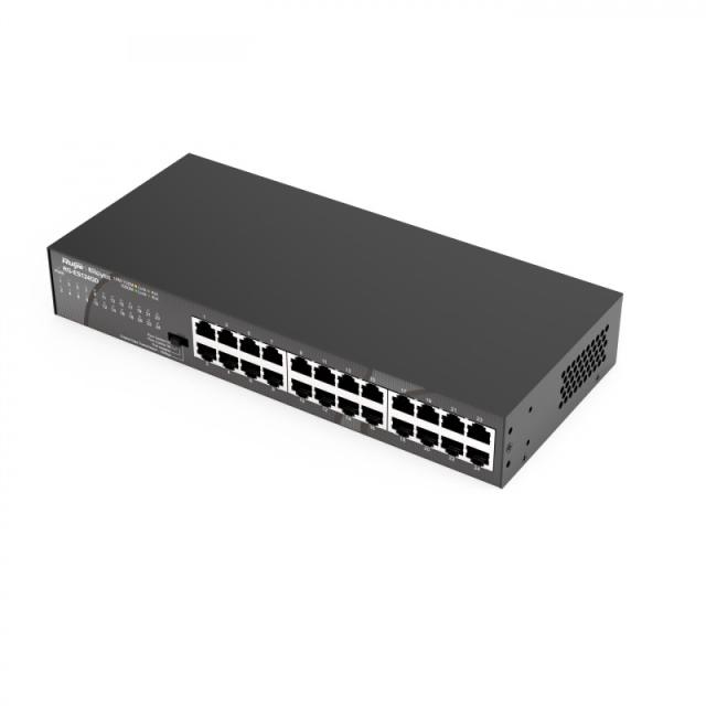 Ruijie Networks - RG-ES124GD switch No administrado Gigabit Ethernet (10/100/1000) Negro