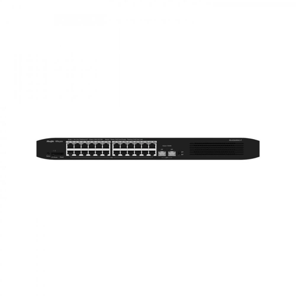 Ruijie Networks - RG-ES226GC-P switch Gestionado L2 Gigabit Ethernet (10/100/1000) Energía sobre Ethernet (PoE) Negro