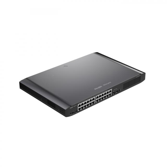 Ruijie Networks - RG-ES226GC-P switch Gestionado L2 Gigabit Ethernet (10/100/1000) Energía sobre Ethernet (PoE) Negro