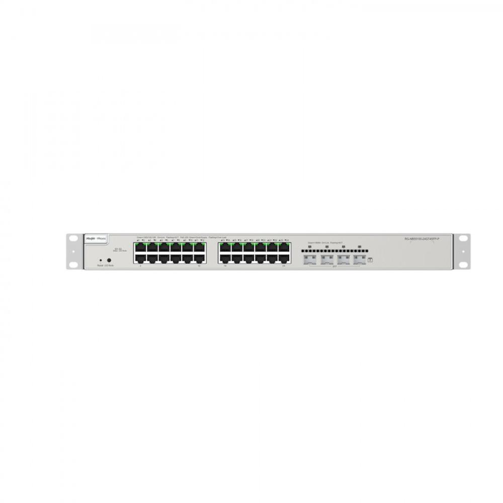 Ruijie Networks - RG-NBS5200-24GT4XS-P switch Gestionado L3 Gigabit Ethernet (10/100/1000) Energía sobre Ethernet (PoE) Gris