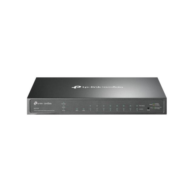 TP-Link - Omada SG2210P switch Gestionado L2/L2+ Gigabit Ethernet (10/100/1000) Energía sobre Ethernet (PoE) Negro
