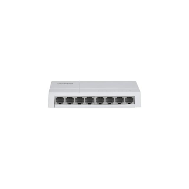 Dahua Technology - PoE DH-SF1008L switch No administrado Fast Ethernet (10/100) Energía sobre Ethernet (PoE) Escritorio Gris cla