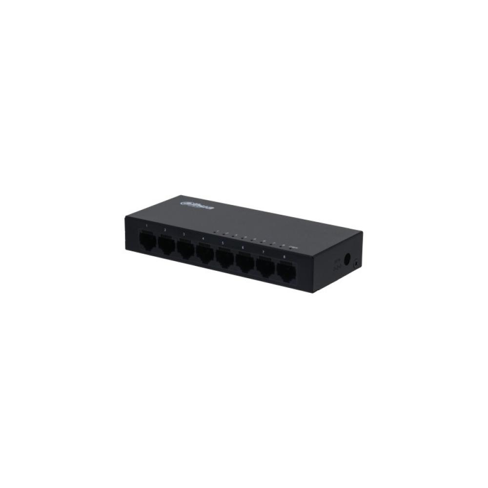 Dahua Technology - DH-SG1008 switch No administrado L2 Gigabit Ethernet (10/100/1000) Negro