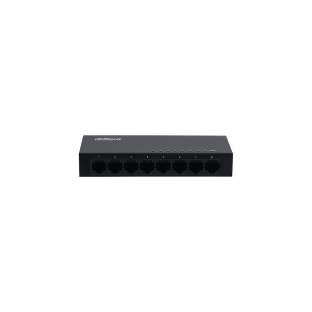 Dahua Technology - DH-SG1008 switch No administrado L2 Gigabit Ethernet (10/100/1000) Negro