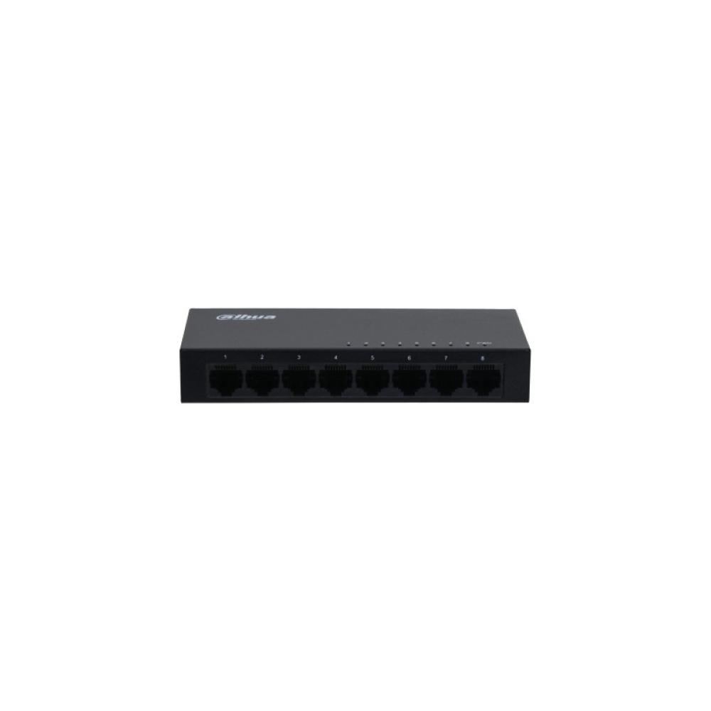 Dahua Technology - DH-SG1008 switch No administrado L2 Gigabit Ethernet (10/100/1000) Negro