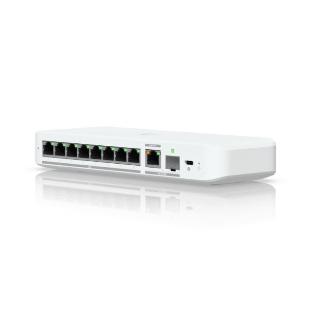 Ubiquiti - UniFi Flex 2.5G Gestionado L2 2.5G Ethernet (100/1000/2500) Montaje en pared/escritorio Blanco