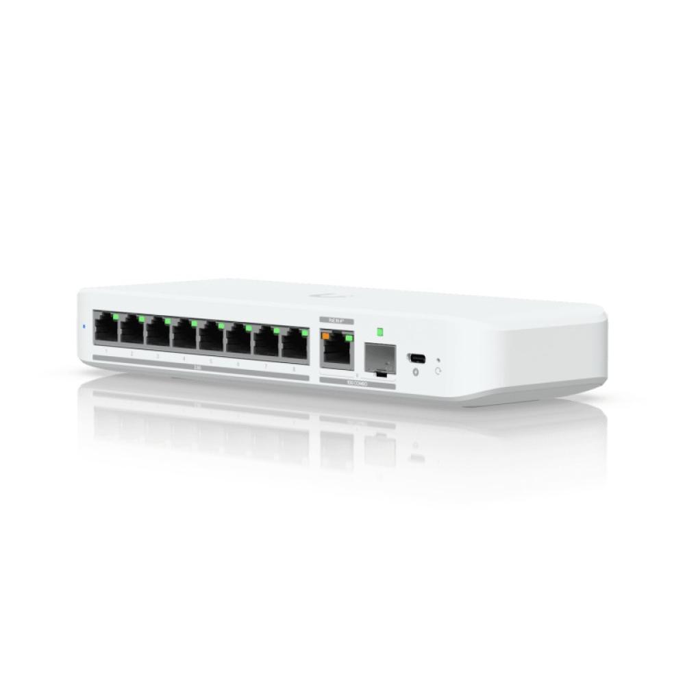 Ubiquiti - UniFi Flex 2.5G Gestionado L2 2.5G Ethernet (100/1000/2500) Montaje en pared/escritorio Blanco