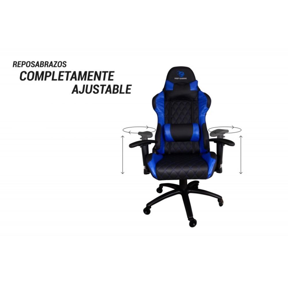 Deep Gaming - DEEPGAMING SILLA DEEPCOMMAND2 RUEDAS DE GOMA