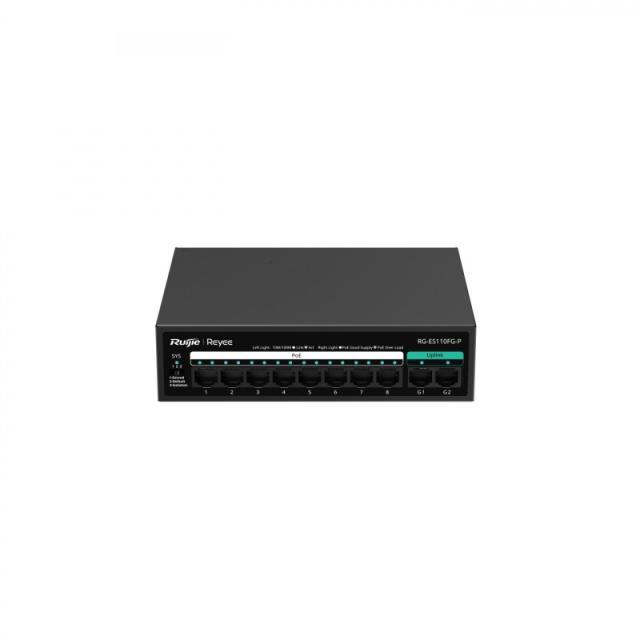 Ruijie Networks - RG-ES110FG-P switch No administrado L2 Fast Ethernet (10/100) Energía sobre Ethernet (PoE)