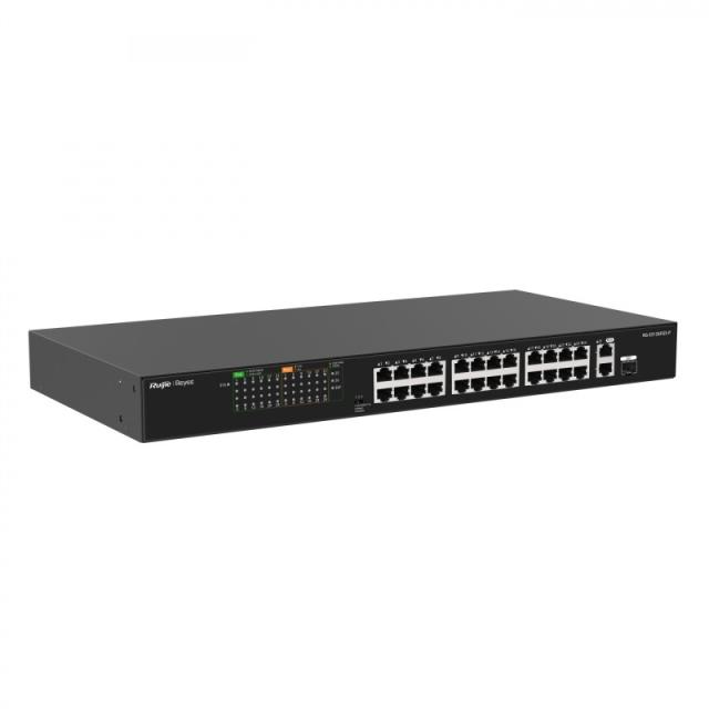 Ruijie Networks - RG-ES126FGS-P switch No administrado L2 Gigabit Ethernet (10/100/1000) Energía sobre Ethernet (PoE) Negro