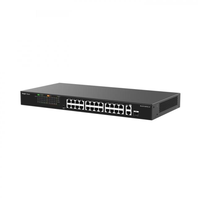 Ruijie Networks - RG-ES126FGS-LP switch No administrado L2 Fast Ethernet (10/100) Energía sobre Ethernet (PoE) Negro