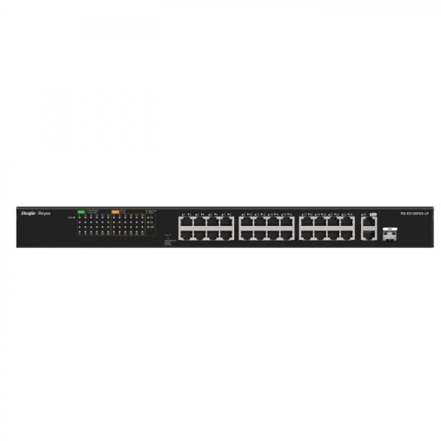 Ruijie Networks - RG-ES126FGS-LP switch No administrado L2 Fast Ethernet (10/100) Energía sobre Ethernet (PoE) Negro