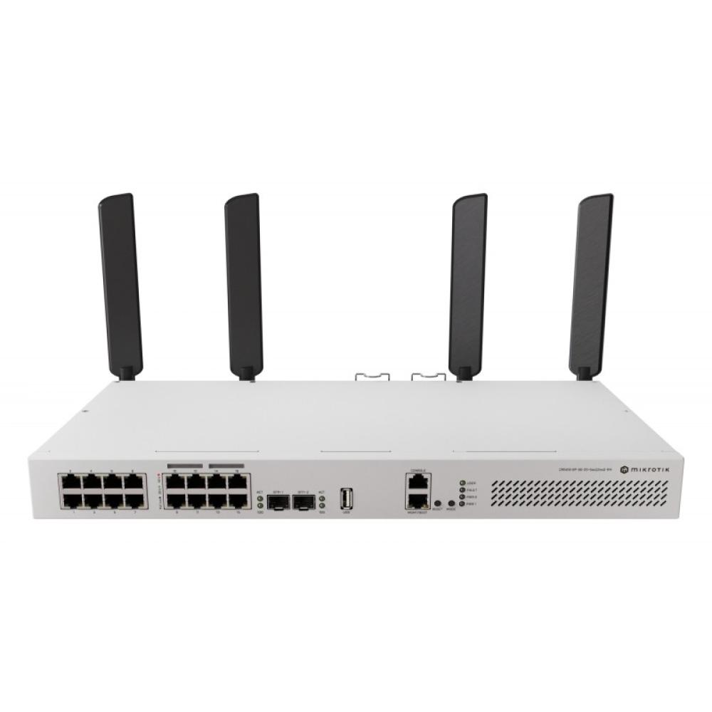 Mikrotik - CRS418-8P-8G-2S+5axQ2axQ-RM L2/L3 Gigabit Ethernet (10/100/1000) Energía sobre Ethernet (PoE) 1U