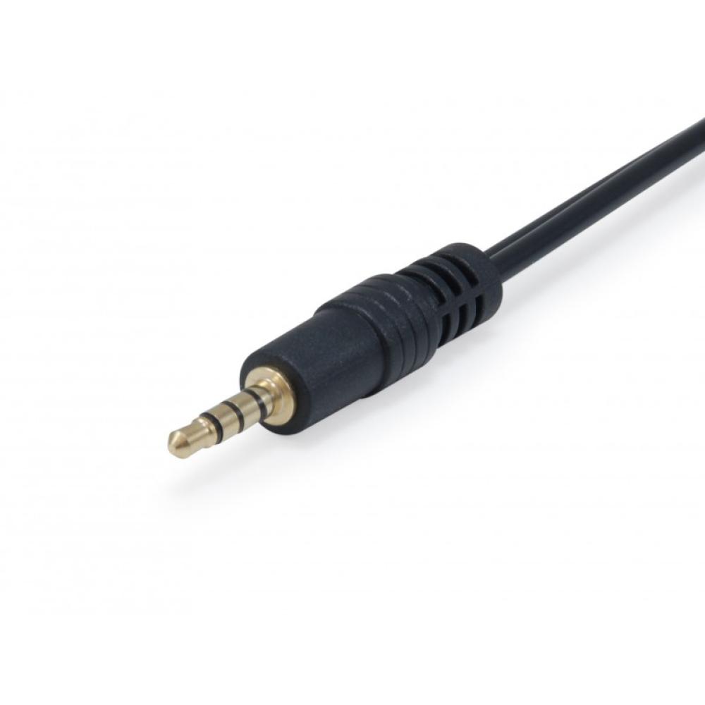 Equip - 147943 cable de audio 1,5 m 2 x 3.5mm 3,5mm Negro