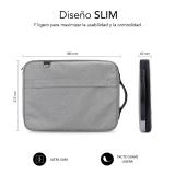 SUBBLIM - SUB-LS-2AS0001 maletines para portátil 35,6 cm (14") Funda Gris