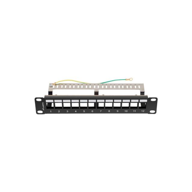 Lanberg - patch panel blank 12 port 1U 10 ftp for keystone modules black v2