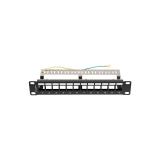 Lanberg - patch panel blank 12 port 1U 10 ftp for keystone modules black v2