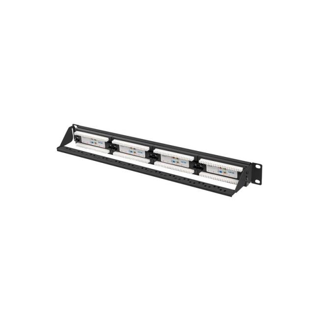 Lanberg - PPUA-1024-B panel de parcheo 1U