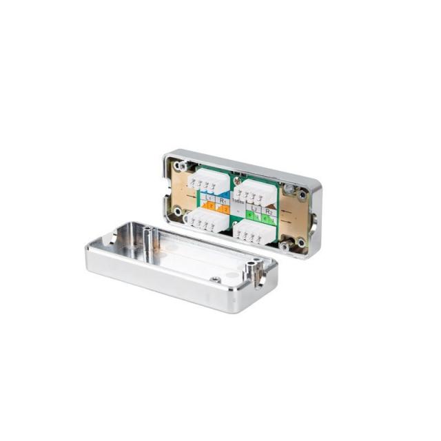 Lanberg - PLC-6SL1-S caja de conexiones de red Cat6 Plata