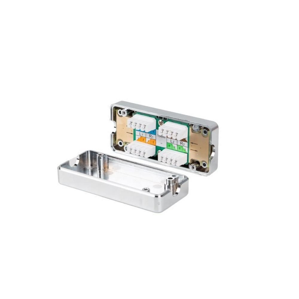 Lanberg - PLC-6SL1-S caja de conexiones de red Cat6 Plata