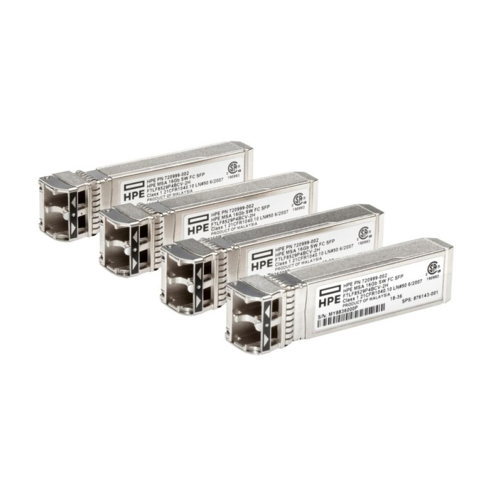 HPE - MSA 32Gb SFP+ Short Wave Fibre Channel 4-pack Transceiver Bundle