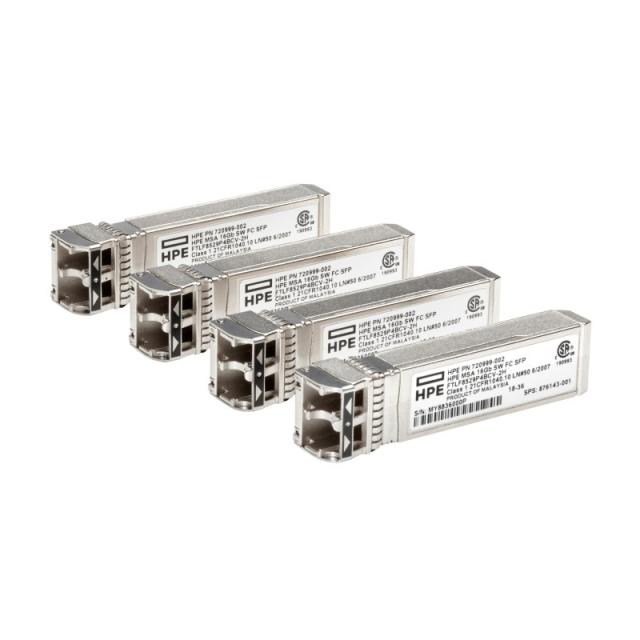 HPE - MSA 16Gb SFP+ Short Wave Fibre Channel 4-pack Transceiver Bundle