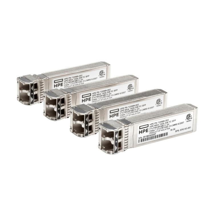 HPE - MSA 16Gb SFP+ Short Wave Fibre Channel 4-pack Transceiver Bundle