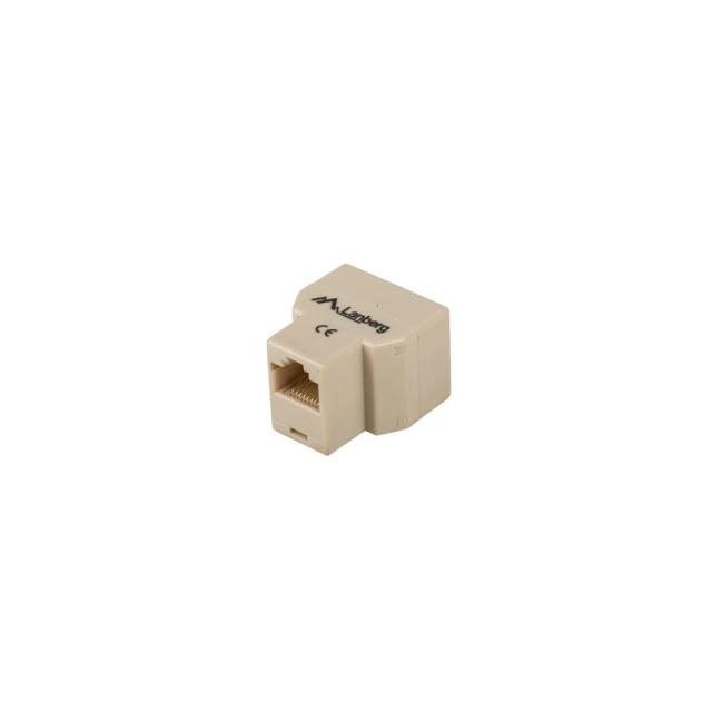 Lanberg - AD-RJ45-2RJ45-OU divisor de red Beige