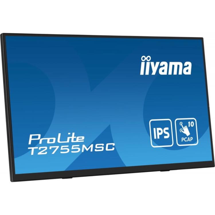 iiyama - ProLite T2755MSC-B1 pantalla para PC 68,6 cm (27") 1920 x 1080 Pixeles Full HD LED Pantalla táctil Mesa Negro