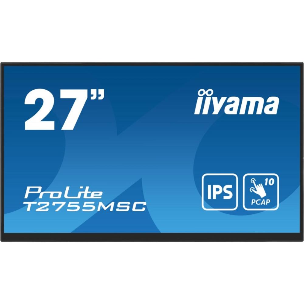 iiyama - ProLite T2755MSC-B1 pantalla para PC 68,6 cm (27") 1920 x 1080 Pixeles Full HD LED Pantalla táctil Mesa Negro