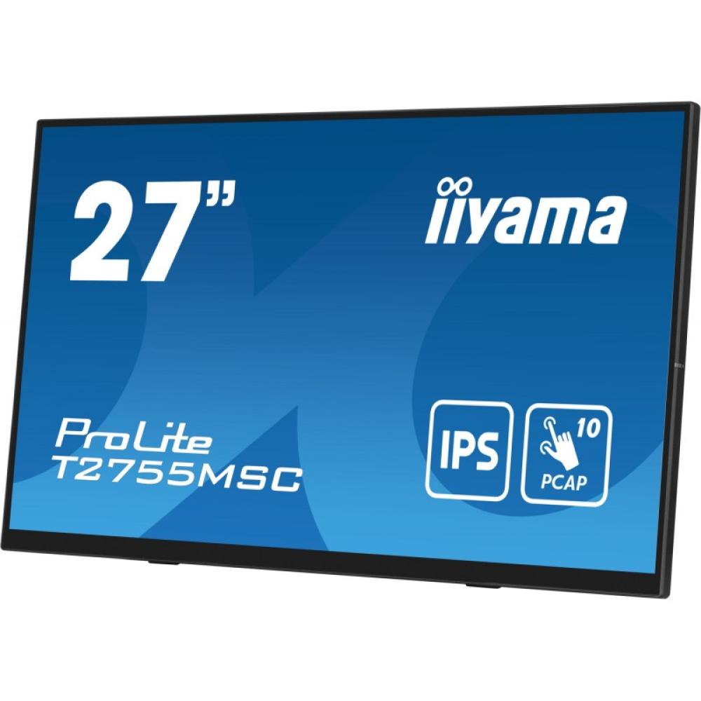 iiyama - ProLite T2755MSC-B1 pantalla para PC 68,6 cm (27") 1920 x 1080 Pixeles Full HD LED Pantalla táctil Mesa Negro