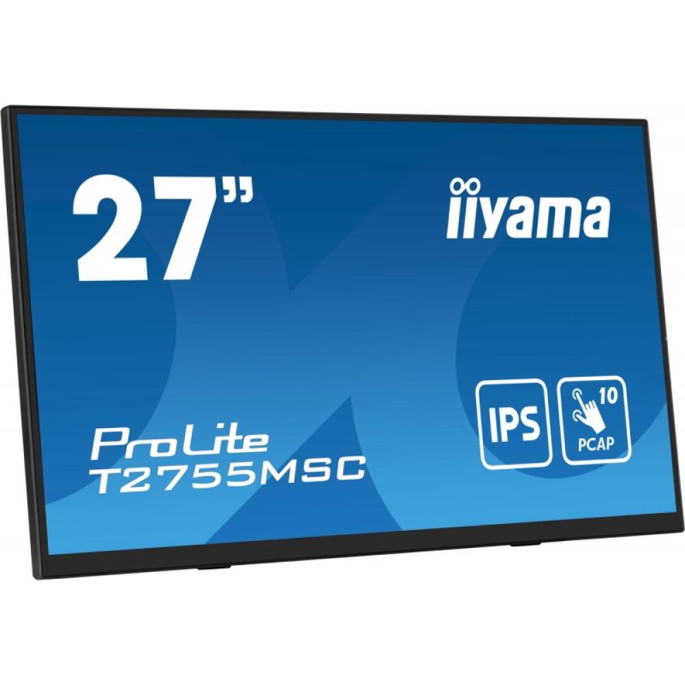 iiyama - ProLite T2755MSC-B1 pantalla para PC 68,6 cm (27") 1920 x 1080 Pixeles Full HD LED Pantalla táctil Mesa Negro