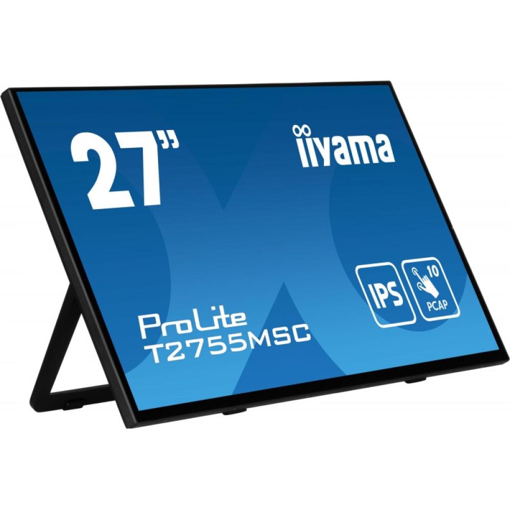 iiyama - ProLite T2755MSC-B1 pantalla para PC 68,6 cm (27") 1920 x 1080 Pixeles Full HD LED Pantalla táctil Mesa Negro