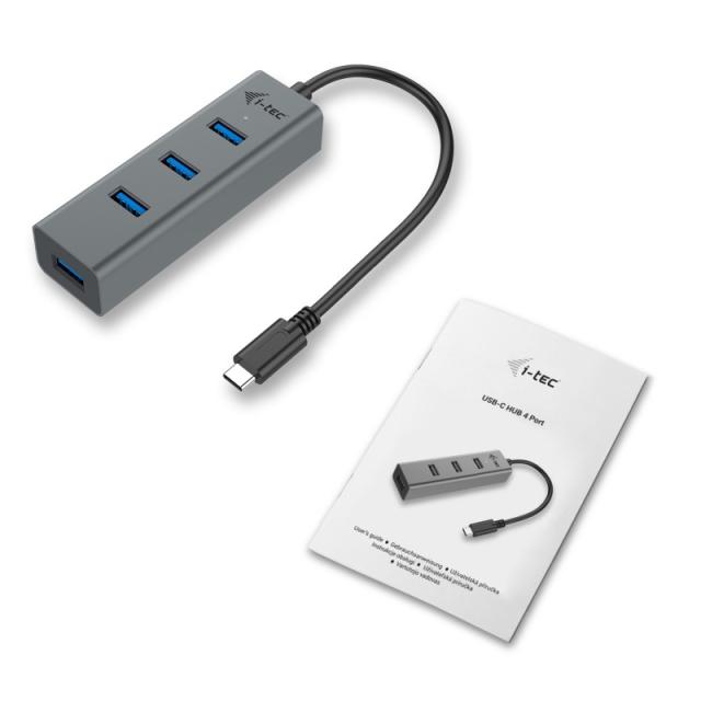 i-tec - Metal USB-C HUB 4 Port