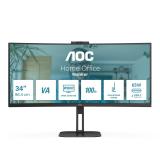 AOC - V5 CU34V5CW pantalla para PC 86,4 cm (34") 3440 x 1440 Pixeles Wide Quad HD LED Negro