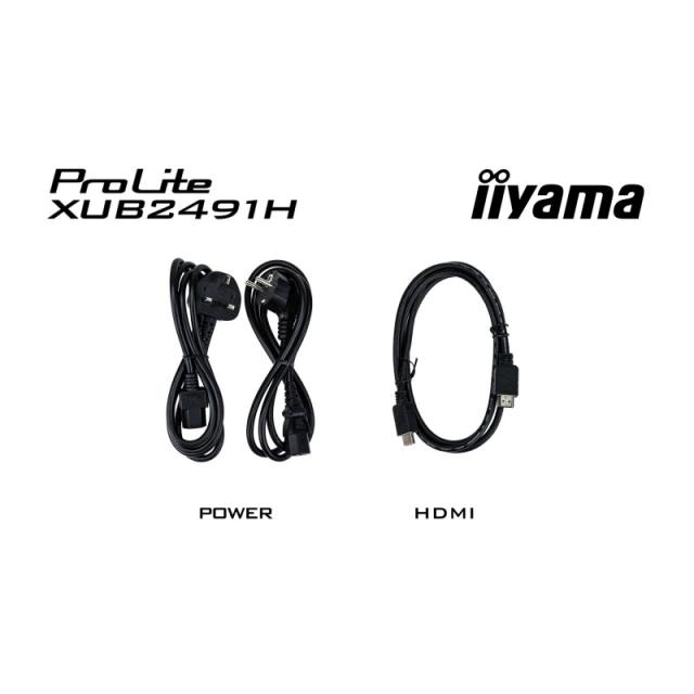 iiyama - ProLite XUB2491H-B1 pantalla para PC 60,5 cm (23.8") 1920 x 1080 Pixeles Full HD LED Negro