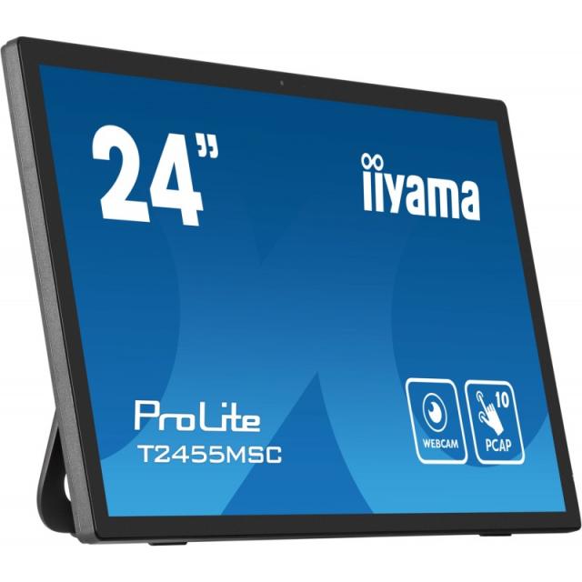 iiyama - T2455MSC-B1 pantalla para PC 61 cm (24") 1920 x 1080 Pixeles Full HD LED Pantalla táctil Negro