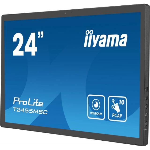 iiyama - T2455MSC-B1 pantalla para PC 61 cm (24") 1920 x 1080 Pixeles Full HD LED Pantalla táctil Negro
