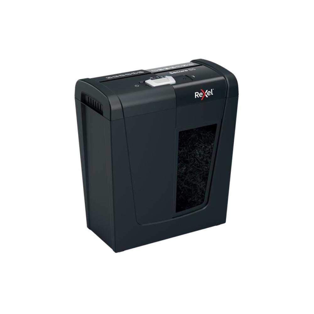 Rexel - Secure S5 triturador de papel Corte en tiras 68 dB Negro