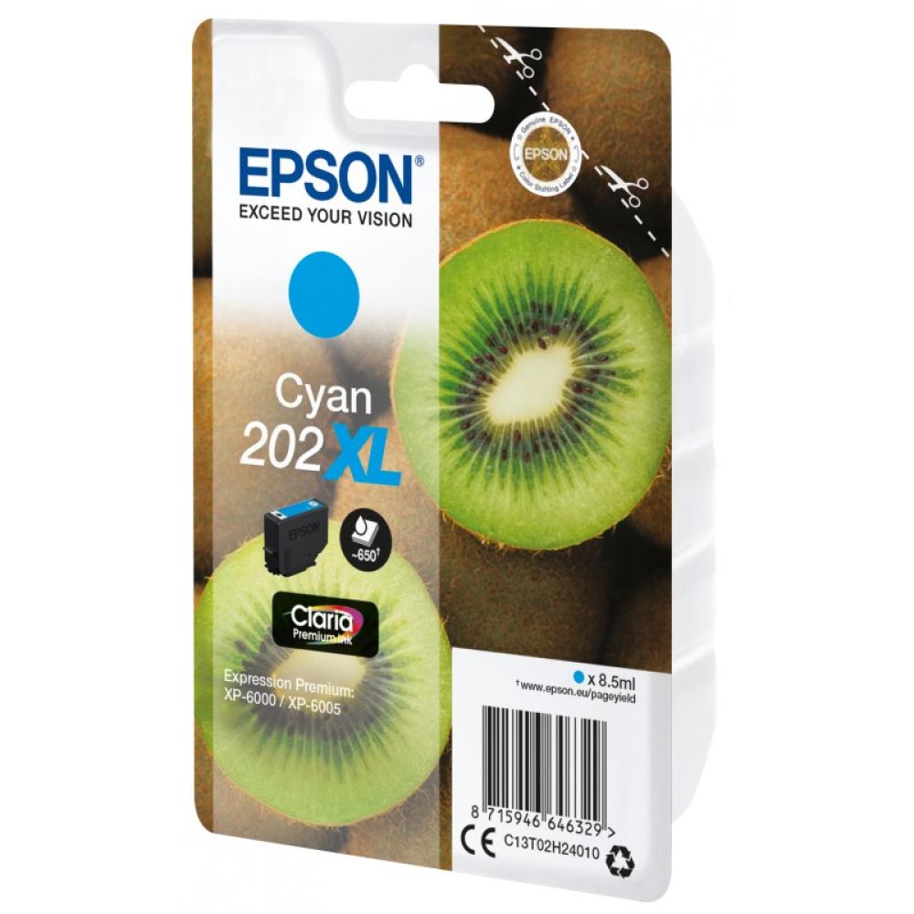 Epson - Kiwi Singlepack Cyan 202XL Claria Premium Ink