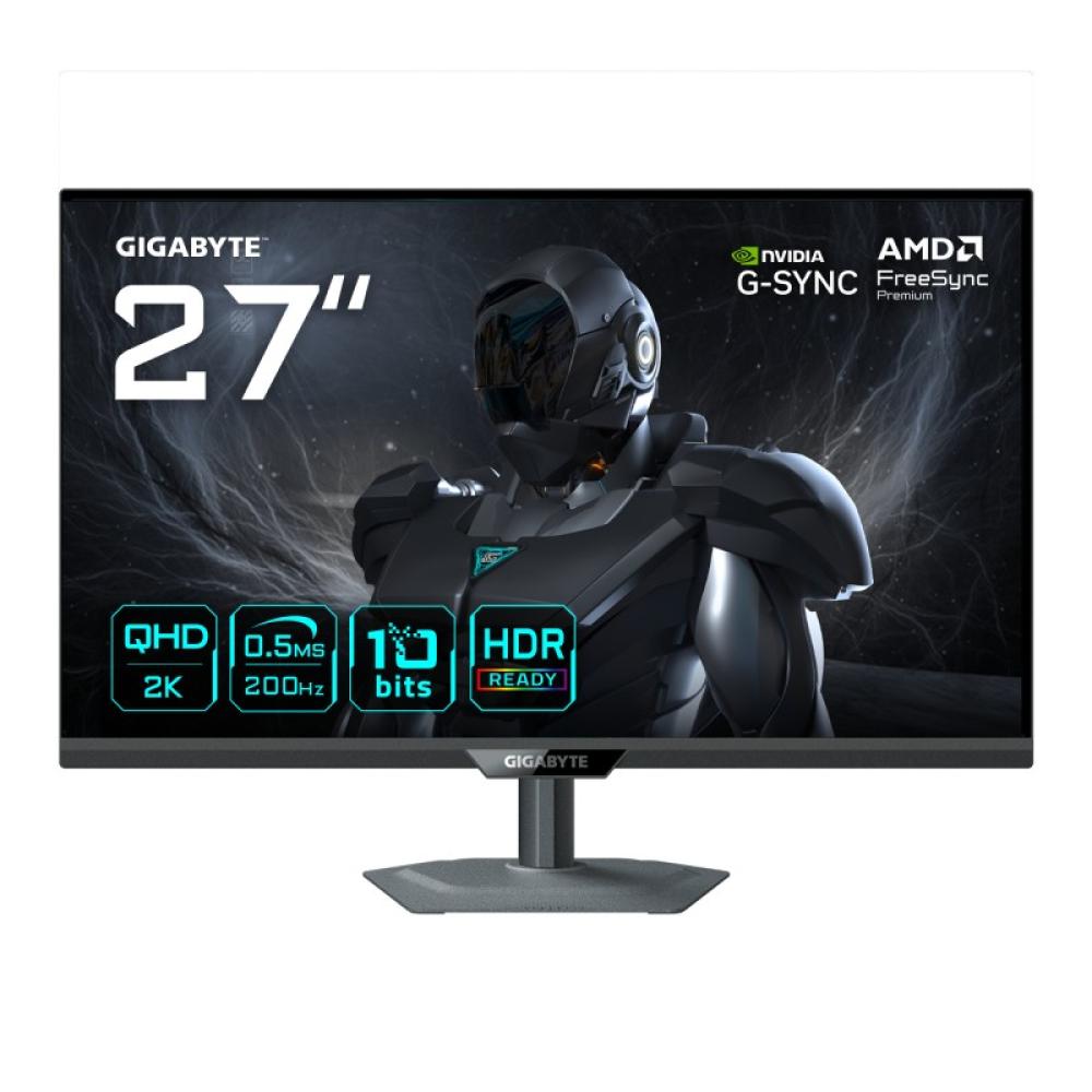 GIGABYTE - G27Q20 Monitor Gaming 27” QHD - 2560 x 1440, 200Hz, 0.5ms, Compatible con G-Sync, FreeSync Premium, HDR10, HDMI 2.0,