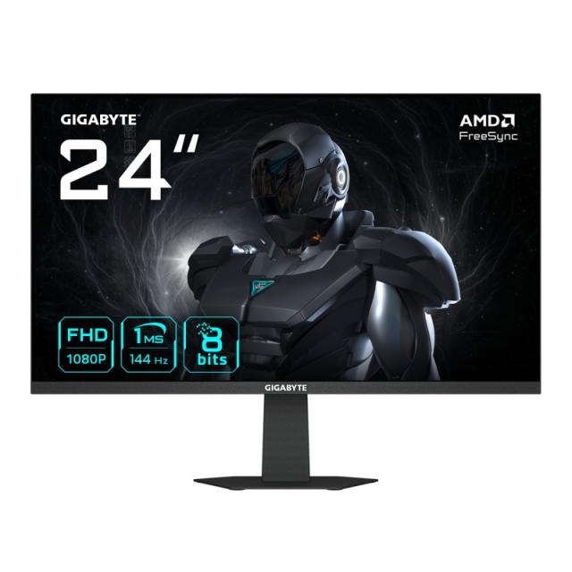 GIGABYTE - GS24F14 Monitor Gaming 24” FHD - 1920 x 1080, 144Hz, 1ms, 300 cd/m², HDMI 1.4, DisplayPort 1.2
