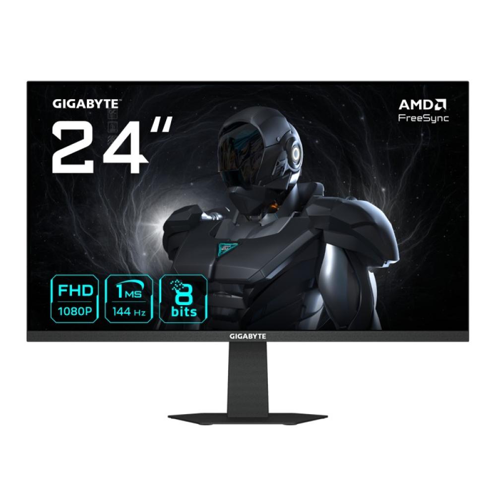GIGABYTE - GS24F14 Monitor Gaming 24” FHD - 1920 x 1080, 144Hz, 1ms, 300 cd/m², HDMI 1.4, DisplayPort 1.2